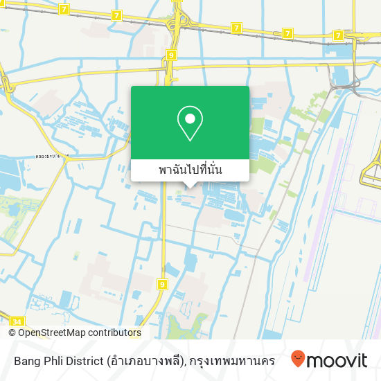 Bang Phli District (อำเภอบางพลี), null แผนที่