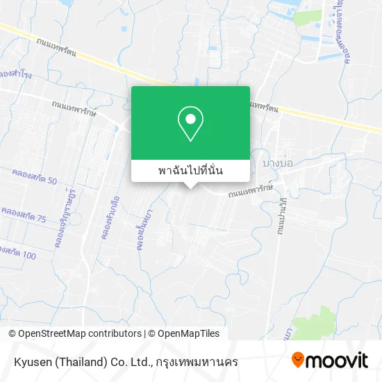 Kyusen (Thailand) Co. Ltd. แผนที่