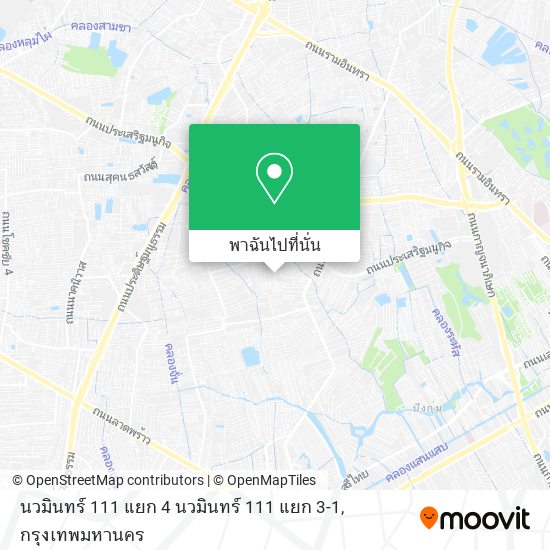 นวมินทร์ 111 แยก 4 นวมินทร์ 111 แยก 3-1 แผนที่