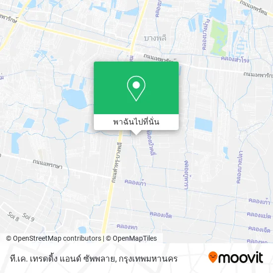 ที.เค. เทรดดิ้ง แอนด์ ซัพพลาย แผนที่