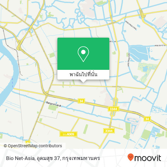 Bio Net-Asia, อุดมสุข 37 แผนที่