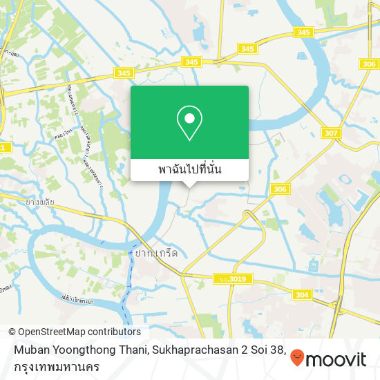 Muban Yoongthong Thani, Sukhaprachasan 2 Soi 38 แผนที่