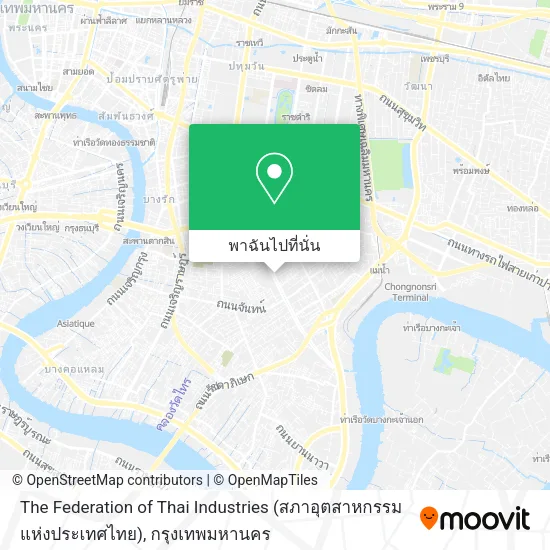 The Federation of Thai Industries (สภาอุตสาหกรรมแห่งประเทศไทย) แผนที่