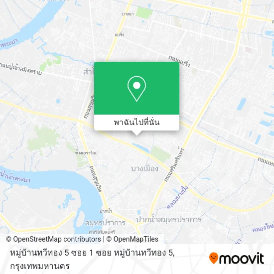 หมู่บ้านทวีทอง 5 ซอย 1 ซอย หมู่บ้านทวีทอง 5 แผนที่
