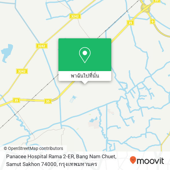 Panacee Hospital Rama 2-ER, Bang Nam Chuet, Samut Sakhon 74000 แผนที่