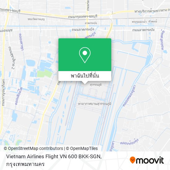 Vietnam Airlines Flight VN 600 BKK-SGN แผนที่