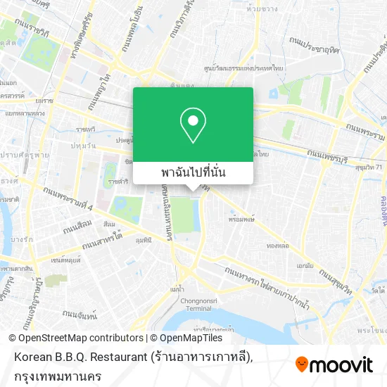 Korean B.B.Q. Restaurant (ร้านอาหารเกาหลี) แผนที่