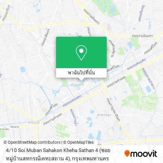 4 / 10 Soi Muban Sahakon Kheha Sathan 4 (ซอย หมู่บ้านสหกรณ์เคหะสถาน 4) แผนที่