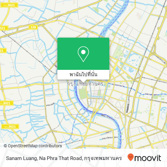Sanam Luang, Na Phra That Road แผนที่