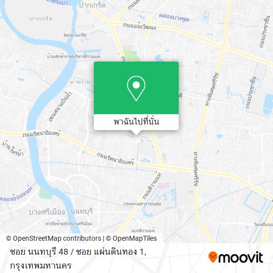 ซอย นนทบุรี 48 / ซอย แผ่นดินทอง 1 แผนที่