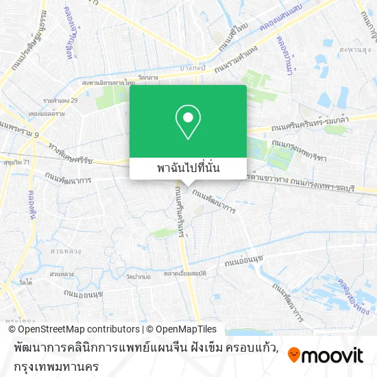 พัฒนาการคลินิกการแพทย์แผนจีน ฝังเข็ม ครอบแก้ว แผนที่