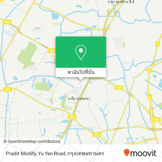 Pradit Modify, Yu Yen Road แผนที่