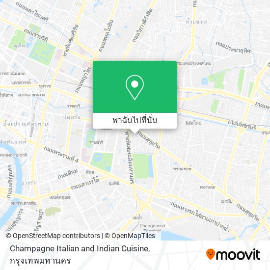 Champagne Italian and Indian Cuisine แผนที่