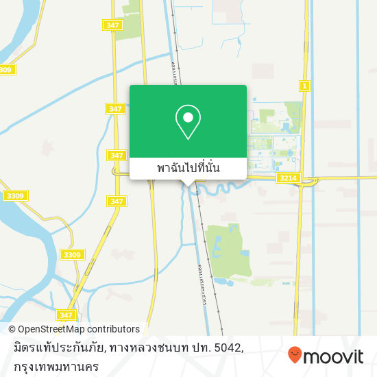 มิตรแท้ประกันภัย, ทางหลวงชนบท ปท. 5042 แผนที่