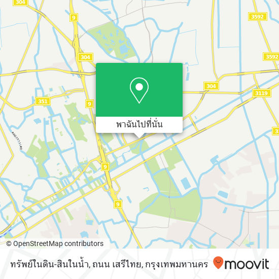 ทรัพย์ในดิน-สินในน้ำ, ถนน เสรีไทย แผนที่