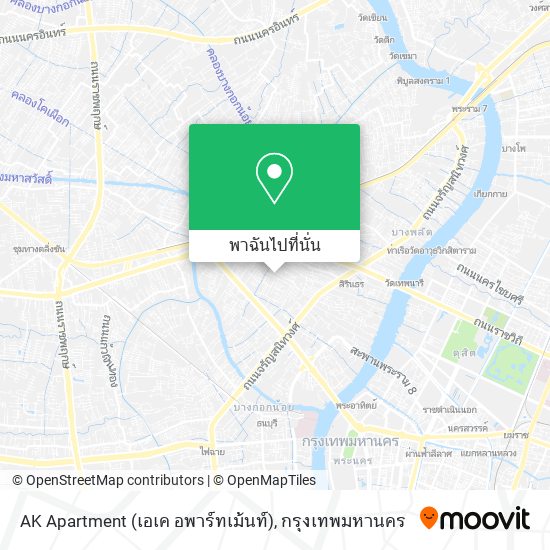AK Apartment (เอเค อพาร์ทเม้นท์) แผนที่