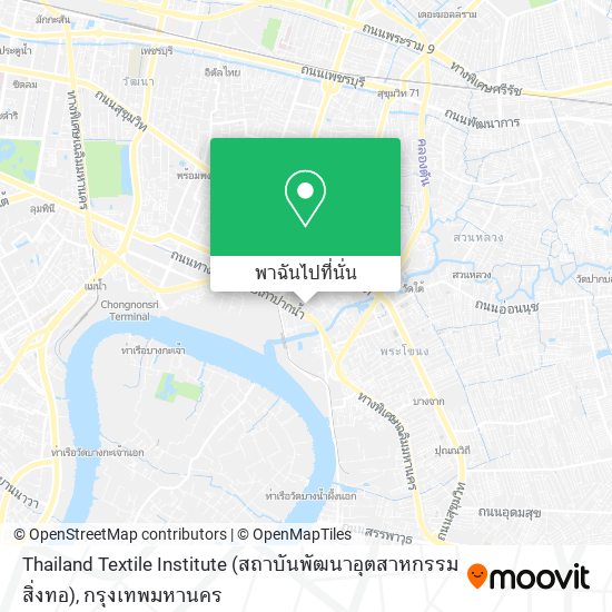 Thailand Textile Institute (สถาบันพัฒนาอุตสาหกรรมสิ่งทอ) แผนที่