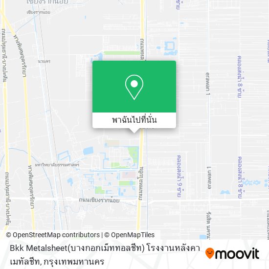 Bkk Metalsheet(บางกอกเม็ททอลชีท) โรงงานหลังคาเมทัลชีท แผนที่