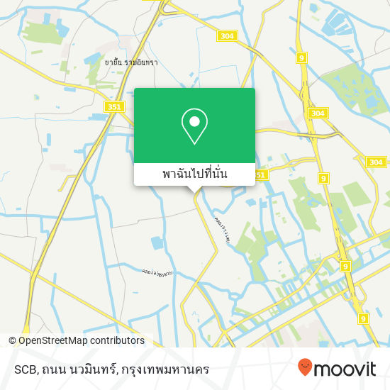 SCB, ถนน นวมินทร์ แผนที่