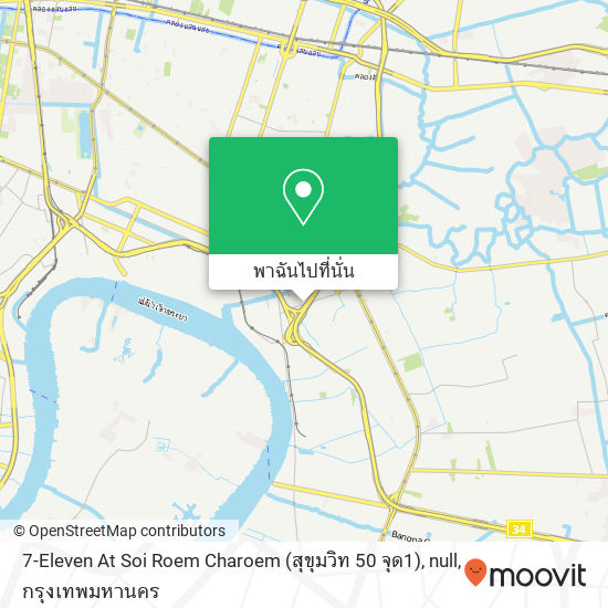 7-Eleven At Soi Roem Charoem (สุขุมวิท​ ​50 จุด​1)​, null แผนที่