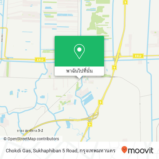 Chokdi Gas, Sukhaphiban 5 Road แผนที่