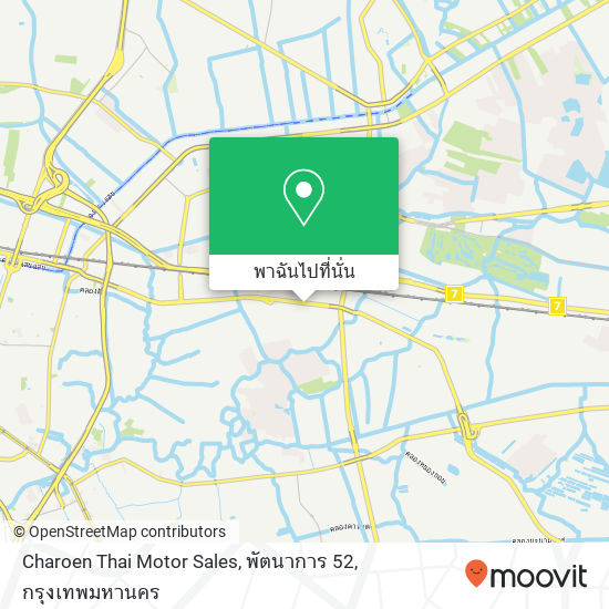 Charoen Thai Motor Sales, พัตนาการ 52 แผนที่