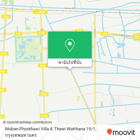 Muban Phonthawi Villa 4, Thawi Watthana 19 / 1 แผนที่