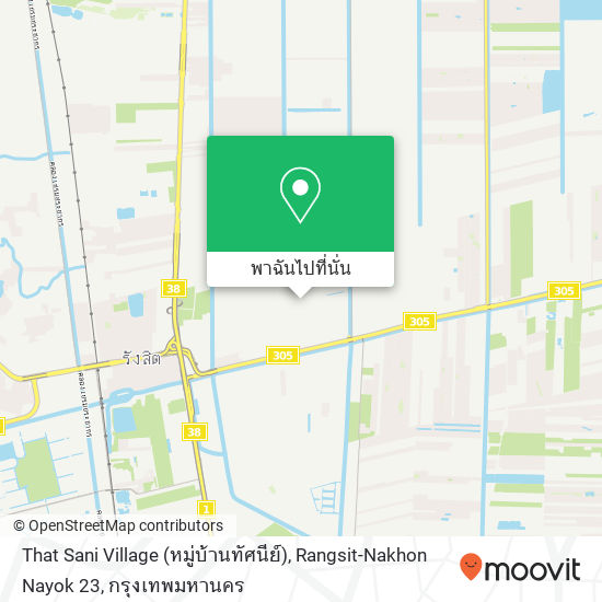 That Sani Village (หมู่บ้านทัศนีย์), Rangsit-Nakhon Nayok 23 แผนที่