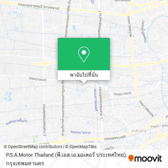 P.S.A.Motor Thailand (พี.เอส.เอ.มอเตอร์ ประเทศไทย) แผนที่