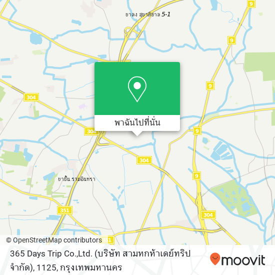 365 Days Trip Co.,Ltd. (บริษัท สามหกห้าเดย์ทริป จำกัด), 1125 แผนที่