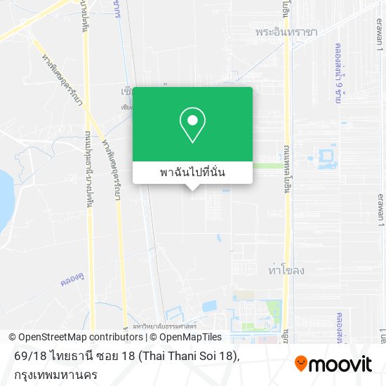 69 / 18 ไทยธานี ซอย 18 (Thai Thani Soi 18) แผนที่