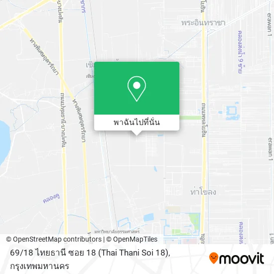 69 / 18 ไทยธานี ซอย 18 (Thai Thani Soi 18) แผนที่