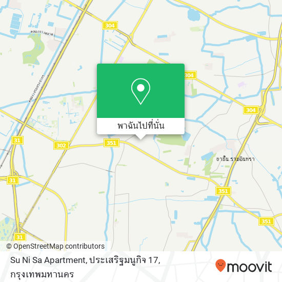 Su Ni Sa Apartment, ประเสริฐมนูกิจ 17 แผนที่