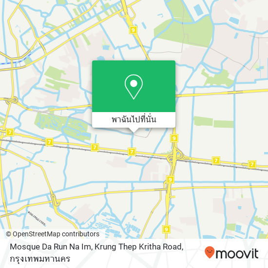 Mosque Da Run Na Im, Krung Thep Kritha Road แผนที่