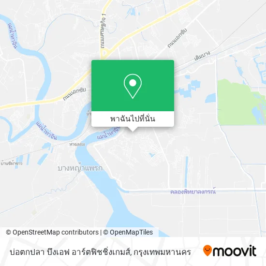 บ่อตกปลา บึงเอฟ อาร์ตฟิชชิ่งเกมส์ แผนที่
