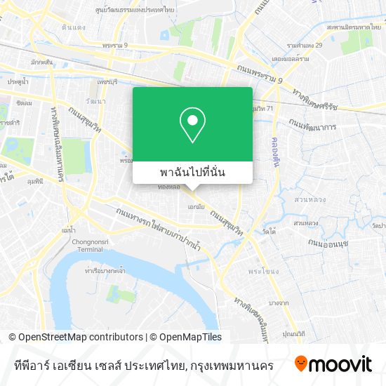 ทีพีอาร์ เอเซียน เซลส์ ประเทศไทย แผนที่