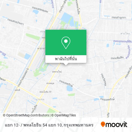 แยก 12- / พหลโยธิน 54 แยก 10 แผนที่