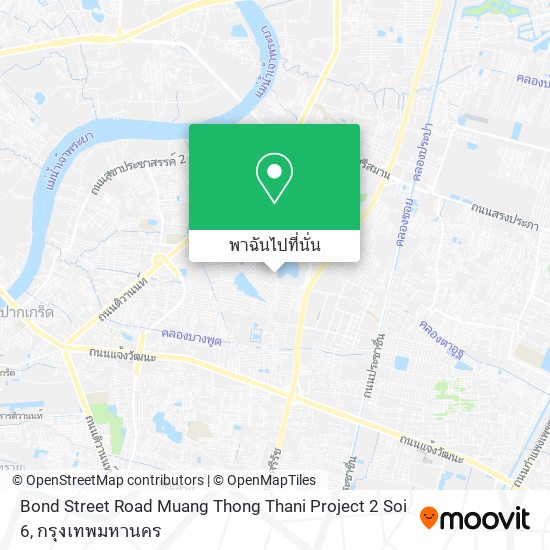 Bond Street Road Muang Thong Thani Project 2 Soi 6 แผนที่