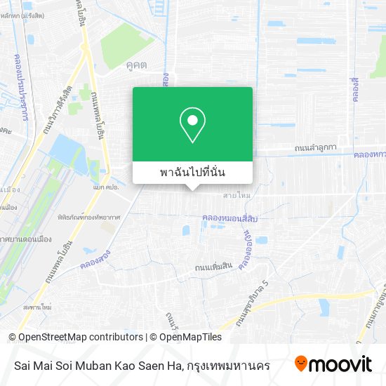 Sai Mai Soi Muban Kao Saen Ha แผนที่
