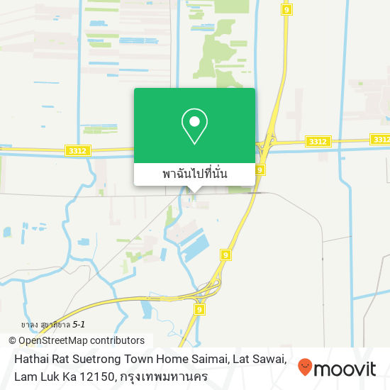 Hathai Rat Suetrong Town Home Saimai, Lat Sawai, Lam Luk Ka 12150 แผนที่