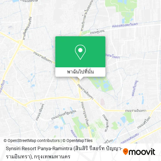 Synsiri Resort Panya-Ramintra (สินสิริ รีสอร์ท ปัญญา-รามอินทรา) แผนที่