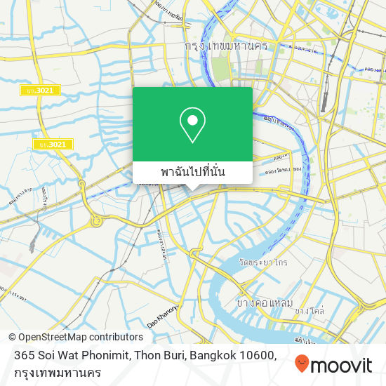 365 Soi Wat Phonimit, Thon Buri, Bangkok 10600 แผนที่