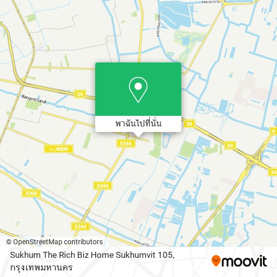 Sukhum The Rich Biz Home Sukhumvit 105 แผนที่