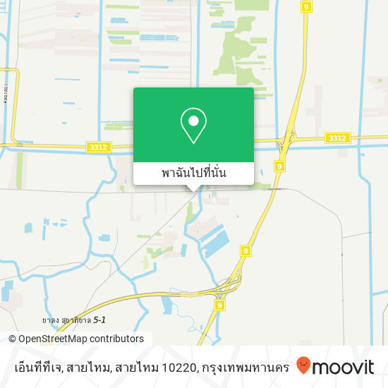 เอ็นทีทีเจ, สายไหม, สายไหม 10220 แผนที่