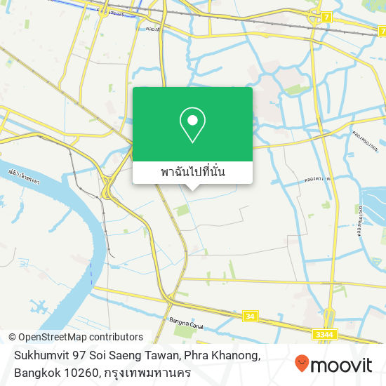 Sukhumvit 97 Soi Saeng Tawan, Phra Khanong, Bangkok 10260 แผนที่