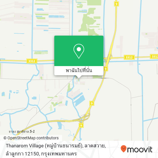 Thanarom Village (หมู่บ้านธนารมย์), ลาดสวาย, ลำลูกกา 12150 แผนที่
