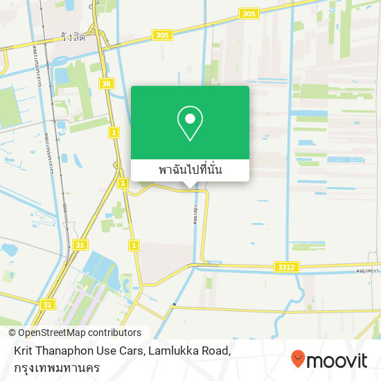 Krit Thanaphon Use Cars, Lamlukka Road แผนที่