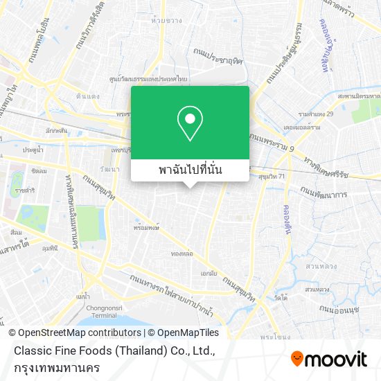 Classic Fine Foods (Thailand) Co., Ltd. แผนที่