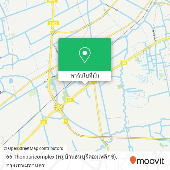 66 Thonburicomplex (หมู่บ้านธนบุรีคอมเพล็กซ์) แผนที่