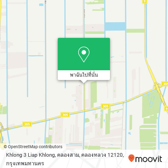 Khlong 3 Liap Khlong, คลองสาม, คลองหลวง 12120 แผนที่